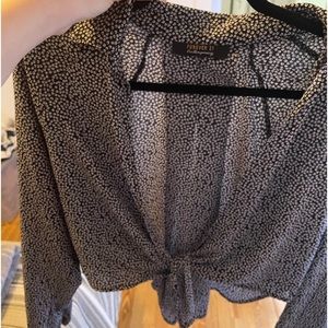 Shirt blue and black